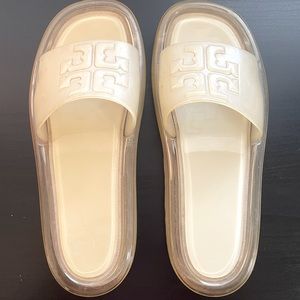 Tory Burch Bubble Jelly Slides size 8